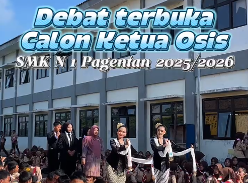 DEBAT TERBUKA CALON KETUA OSIS SMK NEGERI 1 PAGENTAN